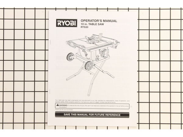 10086619-1-M-Ryobi-987000836-Manual Operators Rts30
