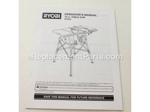 10086620-1-M-Ryobi-987000837-Manual Operators Rts20