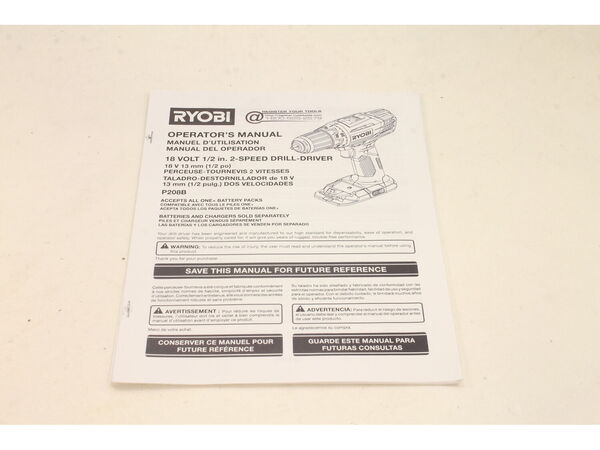 10086635-1-M-Ryobi-988000621-Manual Operators P208b