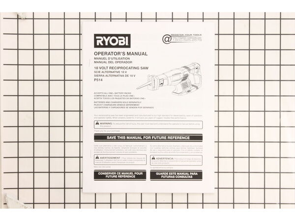10086638-1-M-Ryobi-988000658-Manual Operators P514