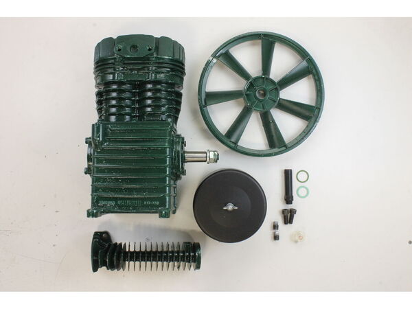 10088582-1-M-Rolair-PMP12K18CH-Twin Cylinder Pump w/Flywheel