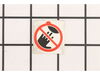 No Hands Label – Part Number: 080009005905