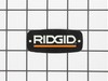 Ridgid Plate Label – Part Number: 828962