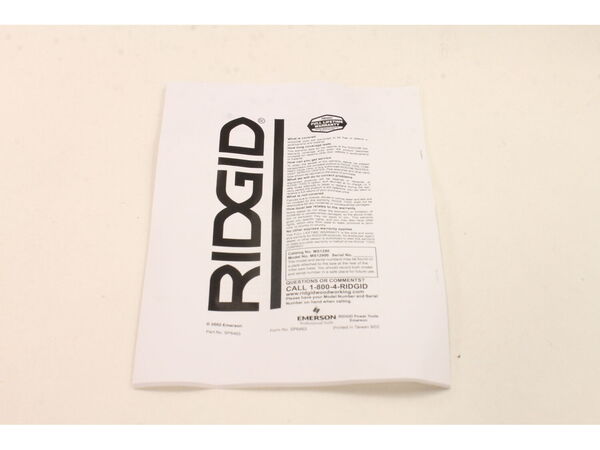 10105374-1-M-Ridgid-SP6463-Owners, Manual
