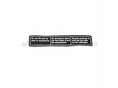 10105496-1-M-Ridgid-TH102102-Label On Rear Rail