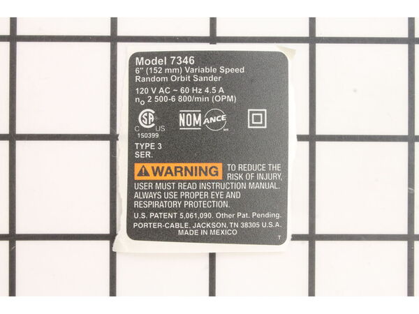 10115595-1-M-Porter Cable-A25830-Spec-Label