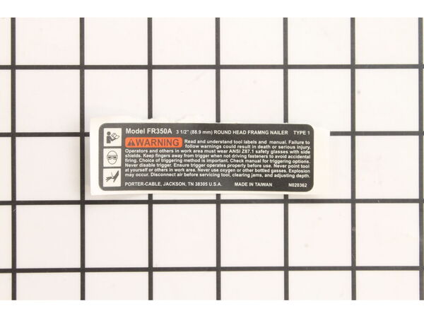 10116460-1-M-Porter Cable-N020361-Warning Label