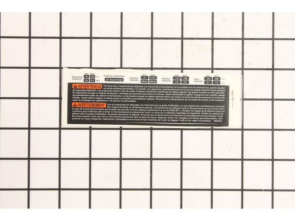 10116461-1-M-Porter Cable-N020362-Name Plate