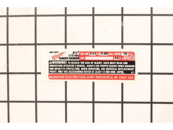 10119661-1-M-Milwaukee-12-20-0470-Service Nameplate