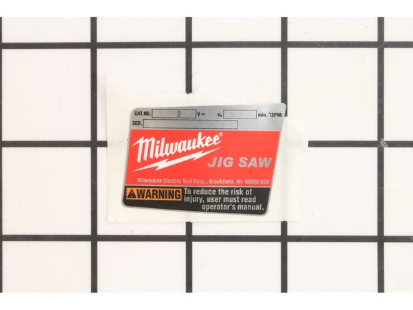 10119737-1-M-Milwaukee-12-20-1305-Service Nameplate Kit