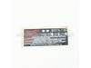 Service Nameplate - Charger – Part Number: 12-20-1801