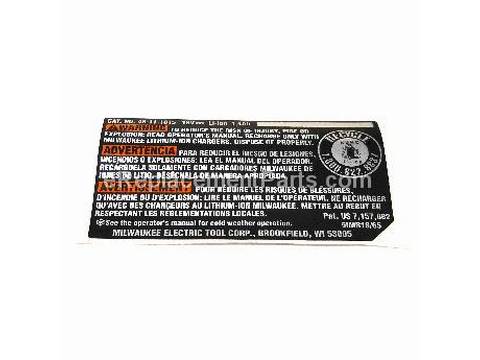 10119762-1-M-Milwaukee-12-20-1815-Service Nameplate - Battery