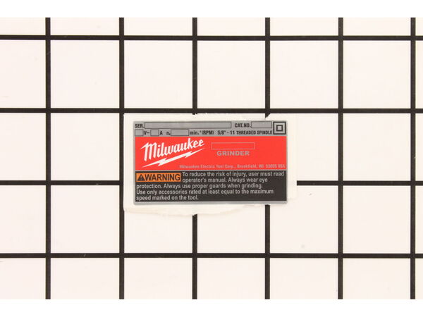 10119878-1-M-Milwaukee-12-20-6116-Service Nameplate
