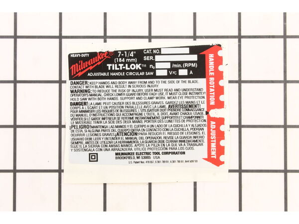 10119889-1-M-Milwaukee-12-20-6390-Service Nameplate Kit