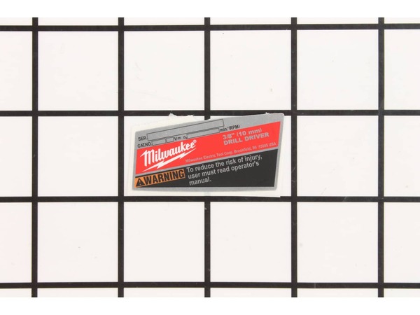 10122001-1-M-Milwaukee-2-20-1850-Ervice Nameplate