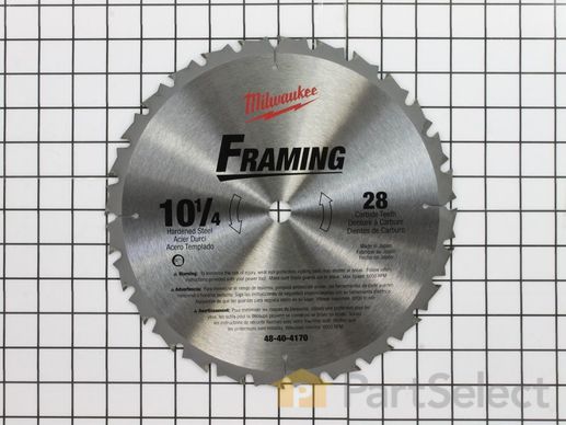 10133916-1-M-Milwaukee-48-40-4170-10-1/4" Saw Blade (Not Shown)
