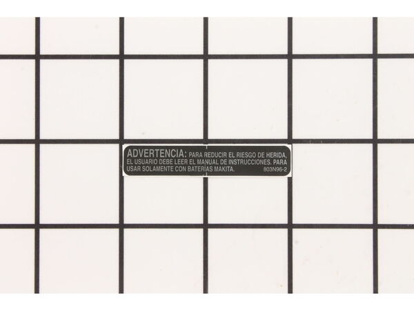 10154360-1-M-Makita-803N96-2-Caution Label, Xph07