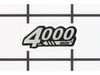 4000Rpm Indication Label – Part Number: 808575-1