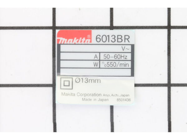 10154769-1-M-Makita-850143-6-Name Plate 6013BR