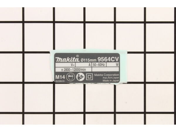10154871-1-M-Makita-852385-8-Name Plate 9564CV