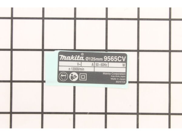 10154873-1-M-Makita-852401-6-Name Plate 9565CV