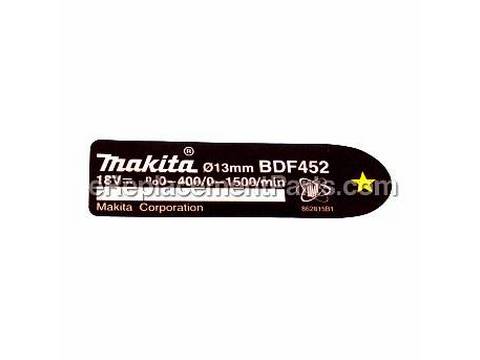 10155225-1-M-Makita-862815-1-BDF452 Name Plate