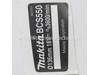 Name Plate – Part Number: 862979-1