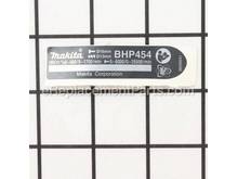 BHP454 Name Plate – Part Number: 865306-1