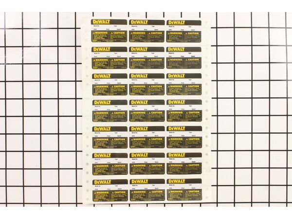 10167321-1-M-DeWALT-233308-00-Dewalt Np-sheet (label)