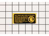 Warning Label – Part Number: 386411-00