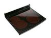 1017893-2-S-GE-WB62T10475        -Main Cooktop Glass - Black