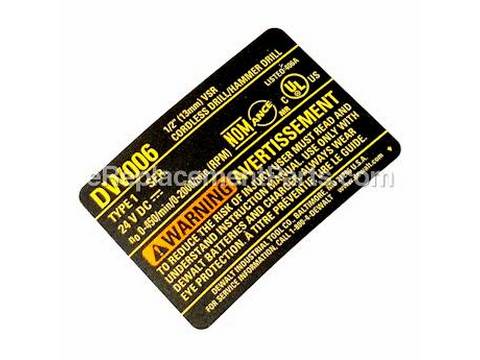 10181084-1-M-DeWALT-606673-00-Nameplate