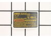 Name Plate – Part Number: 615619-00