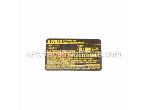 10181752-1-M-DeWALT-615626-00-Name Plate