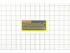 Warning Label – Part Number: 615694-00
