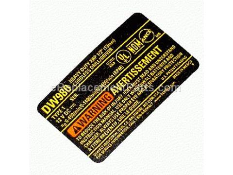 10181764-1-M-DeWALT-615833-00-Nameplate