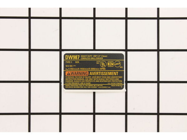 10181768-1-M-DeWALT-615861-00-Name Plate