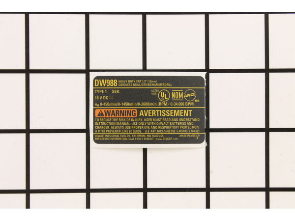 10181769-1-M-DeWALT-615864-00-Nameplate