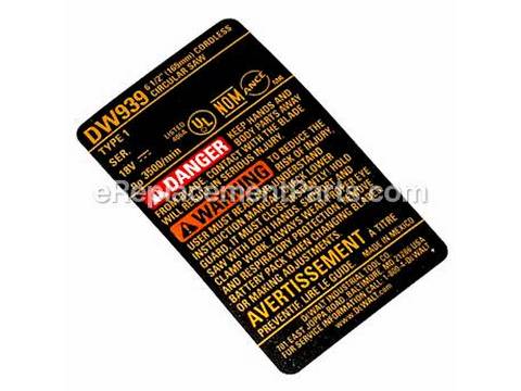 10181801-1-M-DeWALT-616553-00-Nameplate