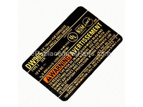 10181817-1-M-DeWALT-616711-01-Nameplate