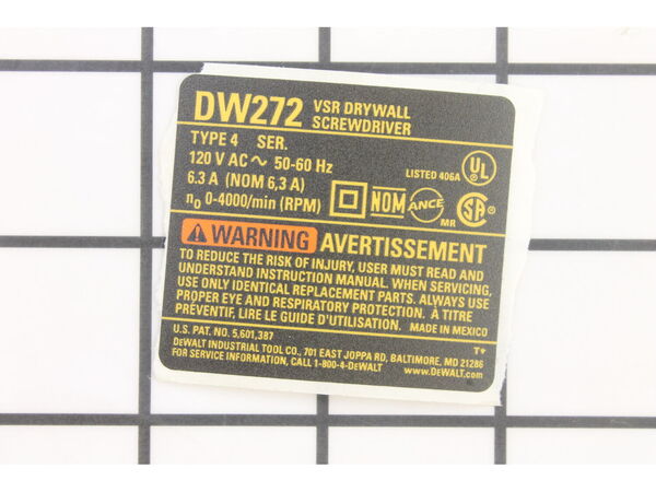 10181836-1-M-DeWALT-616788-00-Name Plate
