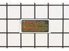 Warning Label – Part Number: 627204-00