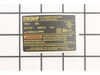 Name Plate – Part Number: 638662-00