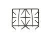 Double Burner Grate - Black – Part Number: WB31T10122