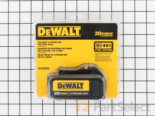10186786-1-M-DeWALT-DCB200-20V Li-Ion 3.0 Ah Power Tool Battery