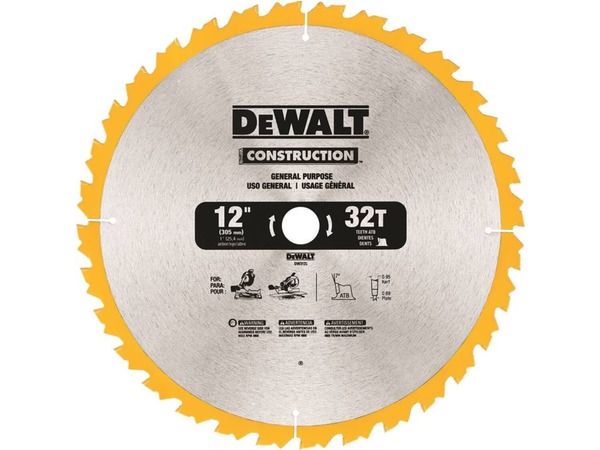 10186813-1-M-DeWALT-DW3123-12 In. 32t General Purpose Saw