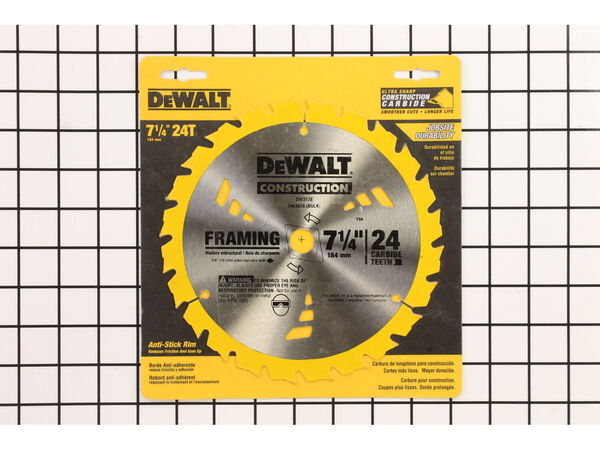10186815-1-M-DeWALT-DW3178-7-1/4" ATB 5/8" Arbor 24 Tooth Circular Saw Blade
