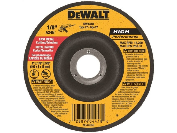 10186823-1-M-DeWALT-DW4418-Grinding Wheel - 4-inch Diamet