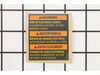 Warning Label-Pressure Switch – Part Number: N006525