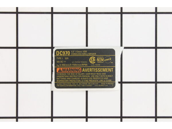 10187381-1-M-DeWALT-N030974-Nameplate